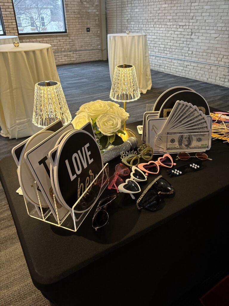 Wedding Photo Booth at Baker Events in Holland, Michigan