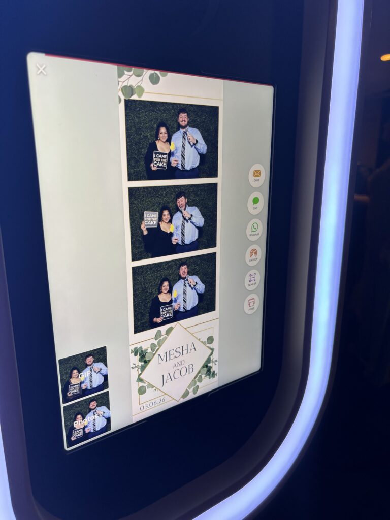 Wedding Photo Booth at Baker Events in Holland, Michigan